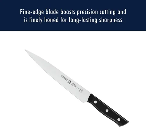 Miniatura 8 de HENCKELS Dynamic Razor-Sharp - Juego de cuchillos de 12 piezas, cuchillo de chef, cuchillo de pan, cuchillo de carne, diseño alemán informado por