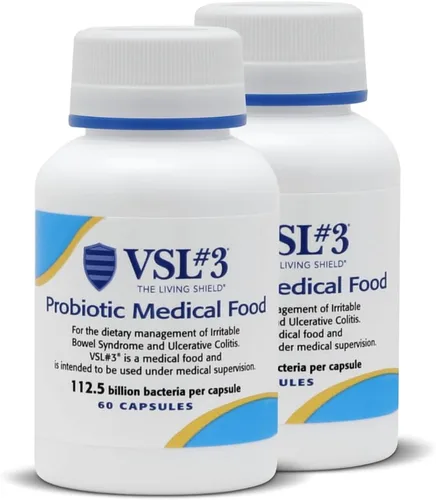 Miniatura 9 de VSL #3® Probióticos para la salud digestiva, síntomas de SII y CU - 112.5B UFC, alta potencia, multicepas, vivo, probiótico refrigerado, alimento
