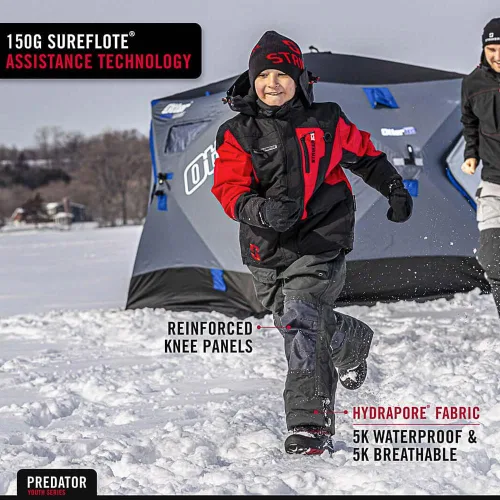 Miniatura 4 de Striker Youth Prdator Durable Windproof Water-Resistant Outdoor Ice Fishing Bib with Sureflote Flotation Technology