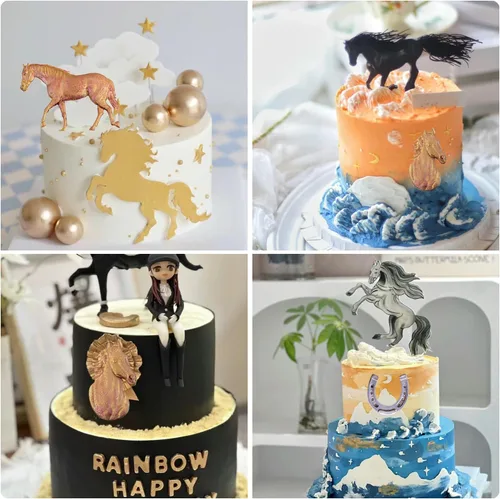 Miniatura 9 de ZiXiang Molde de silicona para caballo, moldes de herradura para pezuñas de herradura, molde de caramelo para decoración de pasteles de azúcar