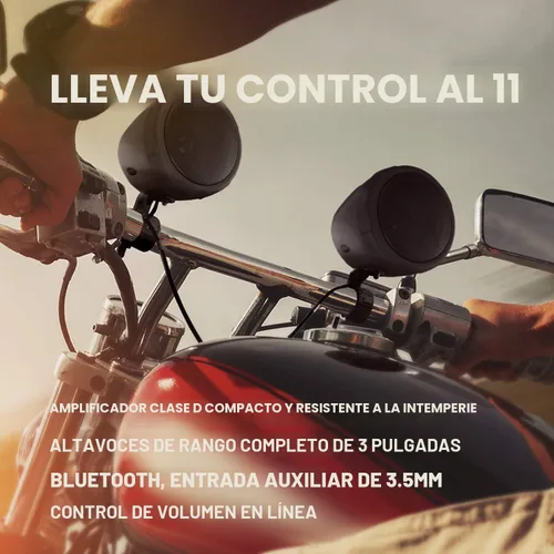 Miniatura 5 de BOSS Audio Systems MCBK420B Paquete de altavoces de 3 pulgadas para motocicleta y amplificador de 2 canales - Bluetooth, resistente a la intemperie