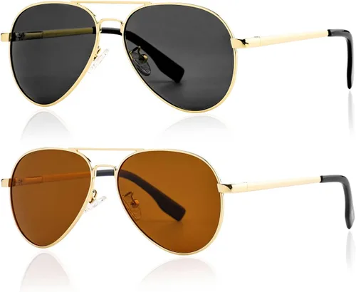 Miniatura 7 de Gafas de sol polarizadas de aviador pequeñas para niñas y niños de 4 a 16 años