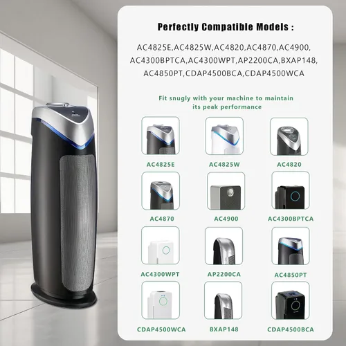 Miniatura 2 de Paquete de 4 filtros HEPA FLT4850PT FLT4825 de repuesto para mascotas compatibles con AC4825 AC4825E AC4825W AC4300 AC4800 AC4900 AC4850 purificador