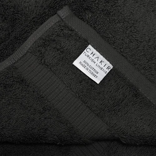 Miniatura 3 de Chakir Turkish Linens - Toallas turcas de alta calidad 100% algodón para baño, 13 x 13 pulgadas (6 toallas pequeñas, color negro)