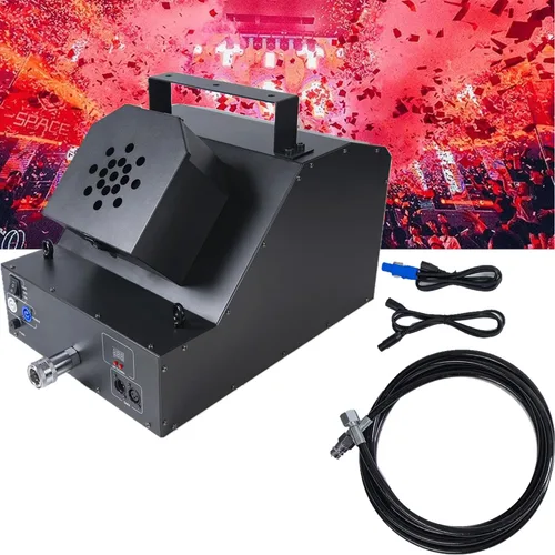 Miniatura 8 de Máquina de chorro de confeti CO2 portátil LED cañón blaster de CO2 máquina de humo con luces RGB columna de gas de dióxido de carbono pistola