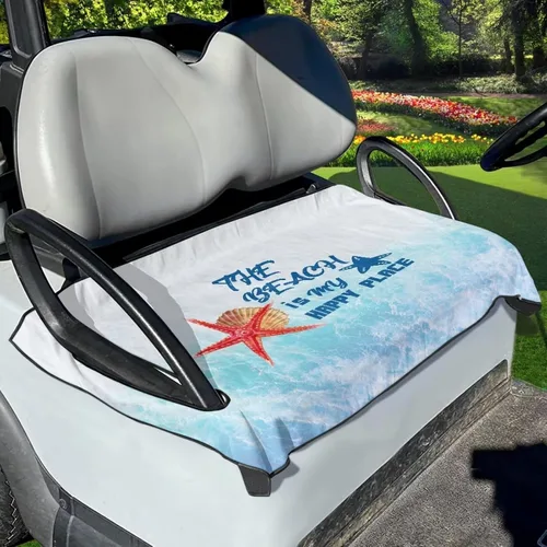 Miniatura 15 de Accesorios para carrito de golf, protector de toalla de asiento de carrito de golf, protector de toalla decorativo anti-caliente, para coche club