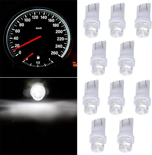 Miniatura 4 de Paquete de 10 bombillas LED blancas T10 168 194 para panel de instrumentos, tablero de luz de difusión