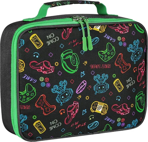 Miniatura 9 de Lonchera para niños, bonita bolsa de almuerzo aislada para niños, lonchera escolar impermeable, regalo para adolescentes y adultos, bolsa