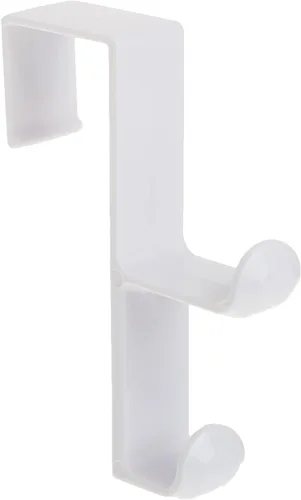 Miniatura 4 de InterDesign Gancho organizador para colgar sobre la puerta para abrigos, sombreros, batas, ropa o toallas, gancho doble, transparente