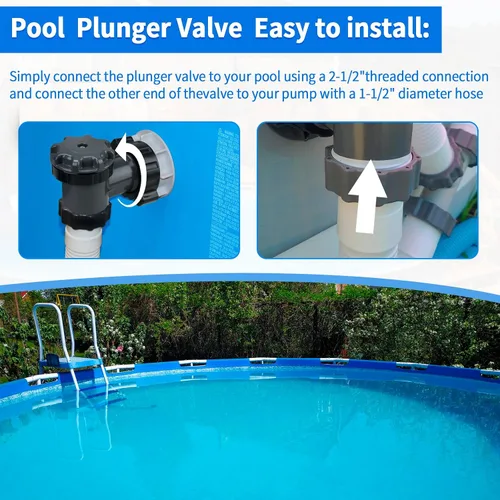 Miniatura 6 de Válvula de émbolo para piscinas Intex, conexión de válvula de émbolo, manguera de bomba de piscina de 38 compatibles, válvula de émbolo y salida