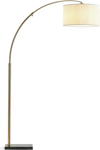 Miniatura 11 de Brightech Logan Lámpara de Pie de Arco, Lámpara de Pie Brillante para Salas de Estar, Oficinas y Dormitorios, Decoración Moderna de Sala de Estar