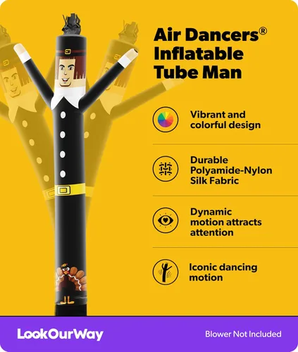 Miniatura 2 de LookOurWay Air Dancers - Accesorio inflable para hombre – 10 pies de alto loco agitando tubo inflable para bailar (soplador no incluido) – Tema