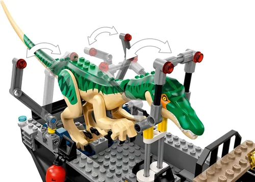 Miniatura 8 de LEGO Jurassic World Baryonyx Dinosaur Boat Escape 76942 Kit de construcción; juego de juguete genial para niños creativos; nuevo 2021 (308 piezas)