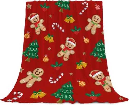 Miniatura 31 de YeeJu Manta de Navidad para Bebé Decorativa Roja a Cuadros Manta Navideña para Niños Pequeños Manta para Envolver Mascotas Cuna Suave Ligera
