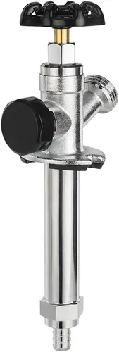 Miniatura 5 de EFIELD Grifo de jardín antisifón resistente a heladas de 4 pulgadas con púa de 1/2 pulgada para crimpar Pex X bibb de manguera de 3/4 pulgadas