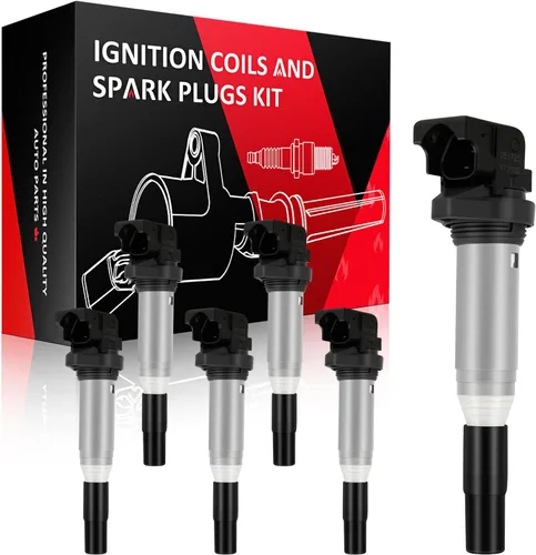 SCITOO Paquete de 6 bobinas de encendido compatibles con BMW 325i 325Ci 328i 330Ci 335i 525i 528i 530i 535i 545i X3 X5 M5 M6 Z4 para Mini Cooper