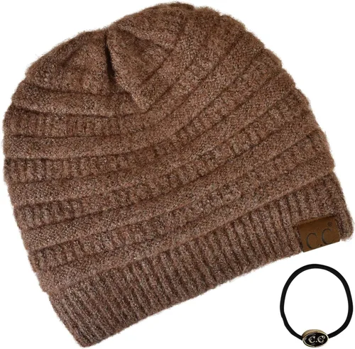 Miniatura 545 de C.C Trendy Warm Chunky Soft Stretch Cable Knit Beanie