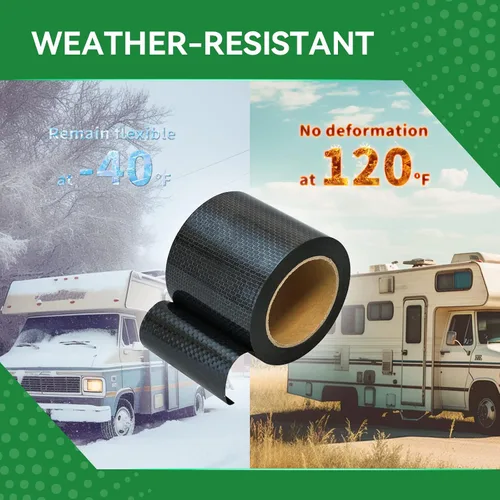 Miniatura 7 de Cinta para debajo del vientre de RV de 4 pulgadas x 50 pies, material para debajo del vientre, adhesivo de sellado permanente impermeable