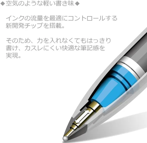 Miniatura 2 de Mitsubishi Pencil UBA20107.15 Water Based Ball Pen Uni-Ball Air 0.7 Red 10 Pens