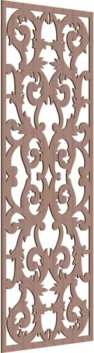 Miniatura 71 de Meadville Paneles decorativos de pared de madera con calado, 9 3/8 pulgadas de ancho x 24 3/8 pulgadas de alto x 1/4 de alto, aliso