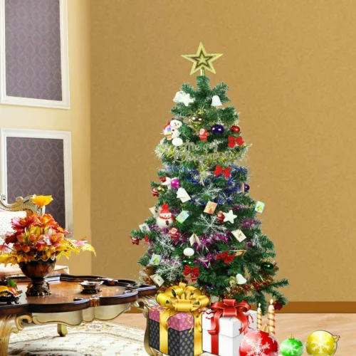 Miniatura 4 de 24 unidades de adornos de cajas mini brillantes, decoración para árbol de Navidad, adornos envueltos en papel de aluminio metálico, para decoración