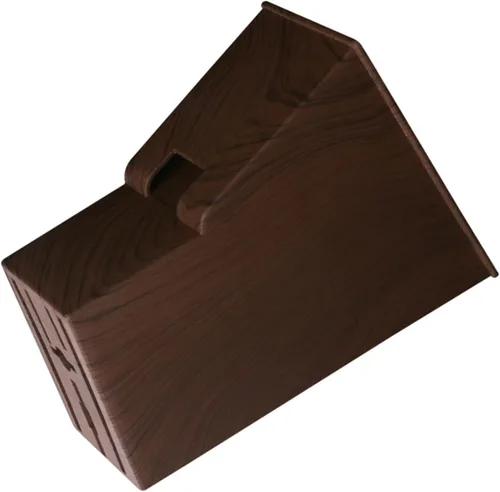 Mobestech Vajilla de madera para patrón de estante afilado de cubiertos para el hogar Cortador Bloque estable Estante de madera de imitación de