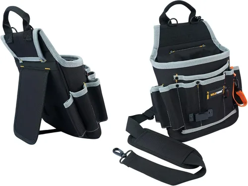 MELOTOUGH Bolsa de herramientas para electricista, bolsas para cinturón de herramientas, múltiples bolsillos, organizador de herramientas para