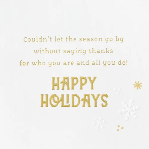 Miniatura 3 de Hallmark - Tarjeta de agradecimiento navideña (Grateful For You) para profesores, compañeros de trabajo, trabajadores esenciales