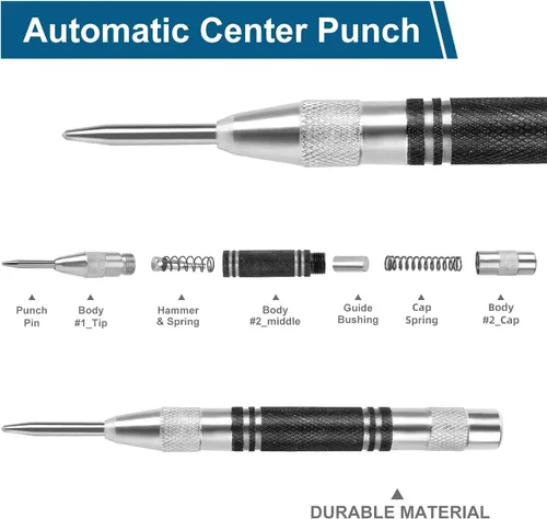 Miniatura 2 de 2 perforadores centrales automáticos de alta resistencia, perforador de agujero central de acero de alta calidad de 5 pulgadas, herramienta
