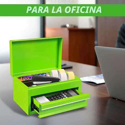 Miniatura 6 de Torin APBT701GB - Mini caja de herramientas portátil de acero de 10 pulgadas con cajón, pequeña caja de herramientas de metal para garaje, hogar
