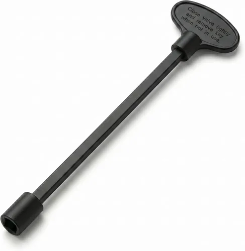 Miniatura 6 de Midwest Hearth Llave de válvula universal para fogatas de gas y chimeneas, color negro plano (3 pulgadas)