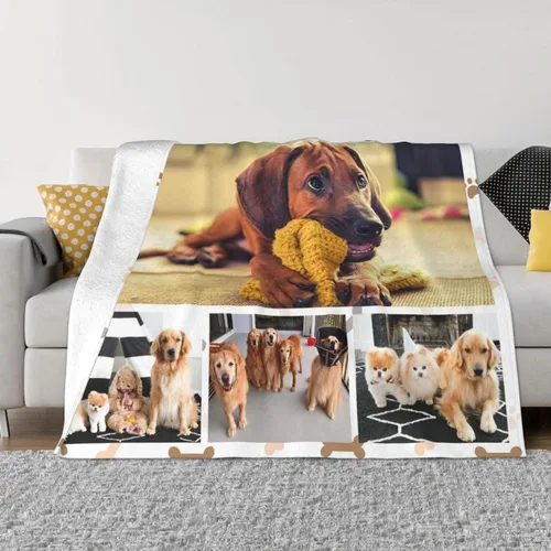 Miniatura 19 de Manta personalizada con foto, mantas de pollo personalizadas para niña, regalo de niño, manta familiar personalizada de franela polar con foto