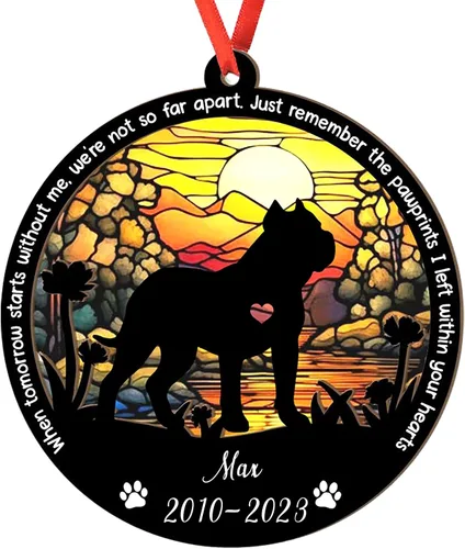 Miniatura 112 de Adorno personalizado para atrapasoles de sabueso afgano, adorno de Navidad de sabueso afgano – Regalo para perro amante, sabueso afgano