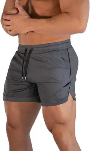 Miniatura 16 de FLYFIREFLY Pantalones cortos de entrenamiento de gimnasio para hombre, ligeros, atléticos, pantalones cortos para entrenamiento de culturismo