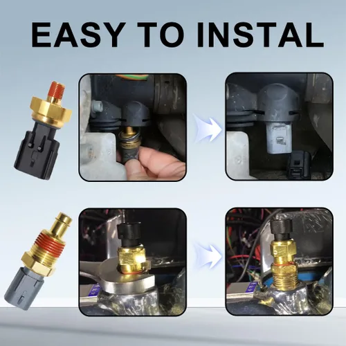 Miniatura 6 de 2 unids Sensor de presión de aceite Interruptor emisor Sensor de temperatura del refrigerante 5149062AA 5149077AB para Chrysler Aspen Pacifica Jeep