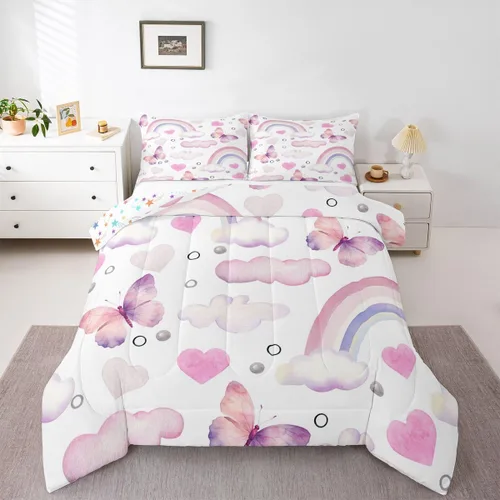 Miniatura 15 de Erosebridal Juego de ropa de cama de oso polar, tamaño individual, juego de edredón de oso blanco con patrón de animales, edredón de microfibra Oso
