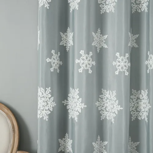 Miniatura 27 de VOGOL - Cortinas con ojales bordadas con patrón floral elegante de lino sintético, 2 paneles, 60% opacas con aislamiento térmico, cortinas pesadas