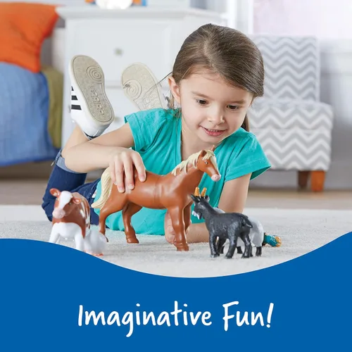 Miniatura 4 de Learning Resources, Juguetes de animales de granja gigantes, Multicolor