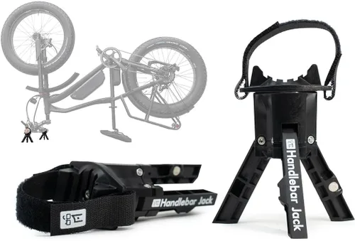 The Original Handlebar Jack Soporte de reparación portátil V3 | Fabricado en los Estados Unidos | Desplazamiento de tierra de 3.7 pulgadas, para