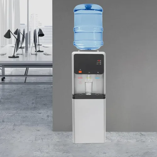 Miniatura 2 de Dispensador de agua fría y caliente de carga superior, dispensador de enfriador de agua para botellas de 3 o 5 galones, máquina de agua con bloqueo
