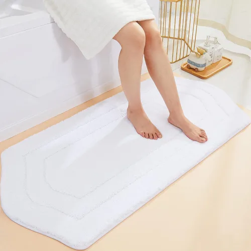 Miniatura 63 de COSY HOMEER Alfombras de Baño Extra Gruesas para Baño - Juegos de Alfombras Antideslizantes de Lino de Baño Suave Felpa 100% Poliéster Fuerte Sala