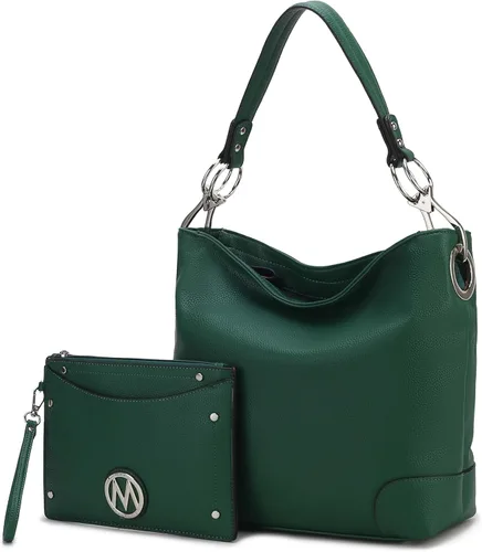 Miniatura 26 de MKF Collection Mia K - Bolso Hobo para mujer, de piel vegana, bolso de hombro holgado, bolso con asa superior