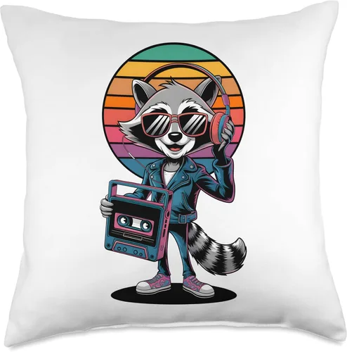 Miniatura 4 de Walkman of the 80s, Retro Vintage Music Outfit Throw Pillow