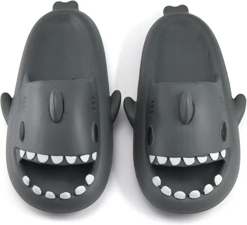 SAGUARO Sandalias de tiburón para adultos, niños y niñas, pantuflas de almohada lindas, ligeras, antideslizantes, sandalias de playa casuales