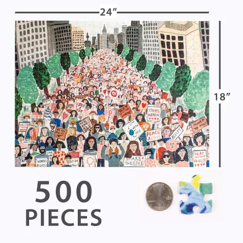 Miniatura 3 de The Movement - Rompecabezas para adultos - 500 piezas - Sara Boccaccini Meadows