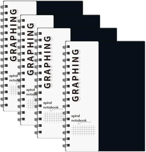 Miniatura 13 de Cuaderno de puntos en espiral de 8.5" x 11" - Paquete de 4 cuadernos de cuadrícula punteada de tapa dura, cuaderno de 120 páginas con papel punteado