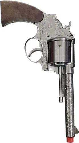 PARRIS CLASSIC QUALITY TOYS EST. 1936 - Conjunto de Pistola y Funda Jesse James, Pistola de Juguete de Metal Fundido Sólido a Presión, Incluye