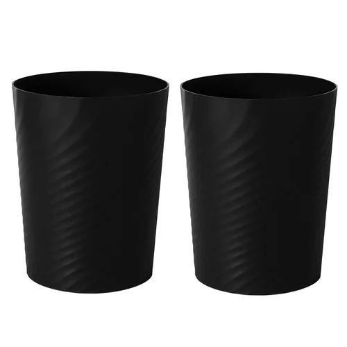 Miniatura 17 de UUJOLY Cubo de basura de plástico, cesta de basura para baños, cocinas, oficinas, habitaciones de niños, verde azulado Azul Oscuro