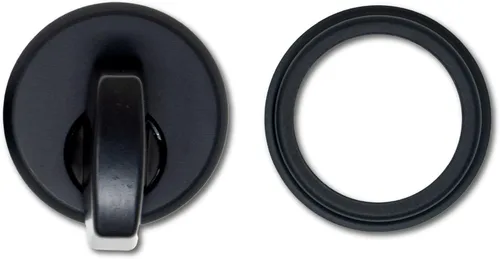 SUMMIT DOORWARE Adams Rite Style Thumbturn - Cerradura de mortaja | Negro, cerradura de puerta moderna con acabado duronótico Duronótica