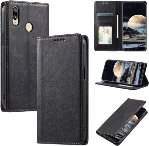 Miniatura 50 de Funda de cuero compatible con Google Pixel 7, compatible con Google Pixel 7 5G GVU6C GQML3 Flip Folio PU Funda de cuero negro